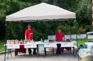 Humber River clean up tent