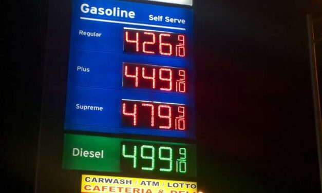 Gas price decline in Ontario