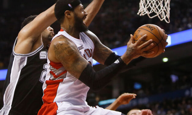 James Johnson sparks Raptors to defeat Clippers, Spurs