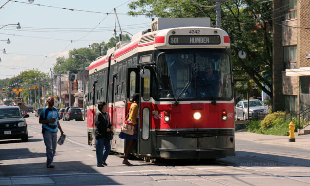 TTC rider looking for seat on TTC board