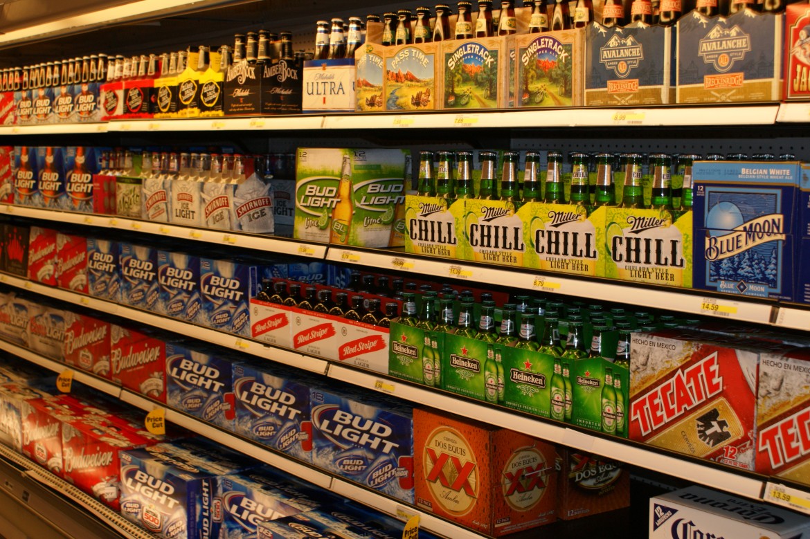 Beer at the grocery stores