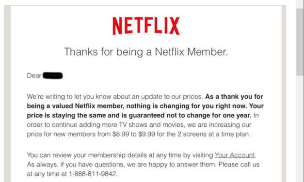 New Netflix customers facing fee hike