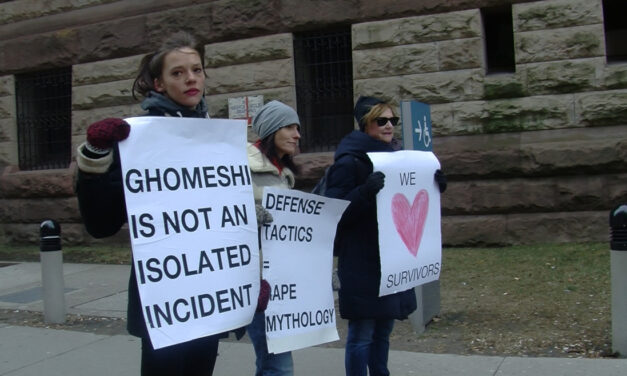 Protestors Speak out for Women in Ghomeshi Trial