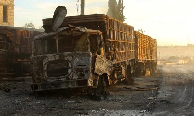 UN suspends aid convoys following Syria airstrike