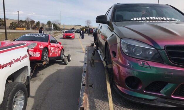 Luxury vehicles impounded after stunt driving