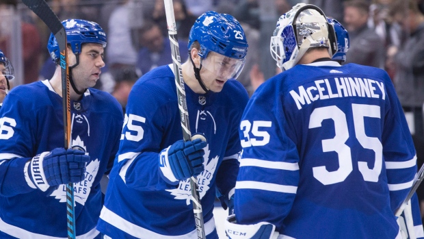 Maple Leafs win but lose Andersen in game against Stars