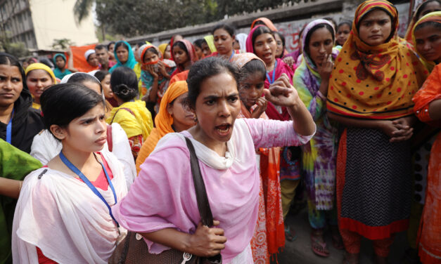 Bangladeshi garment workers strike over low wages