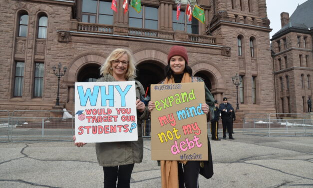 Students march province-wide to protest OSAP cuts