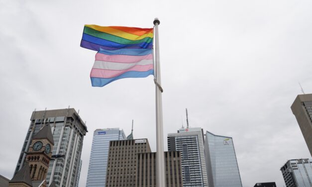 Pride and transgender flags fly at City Hall