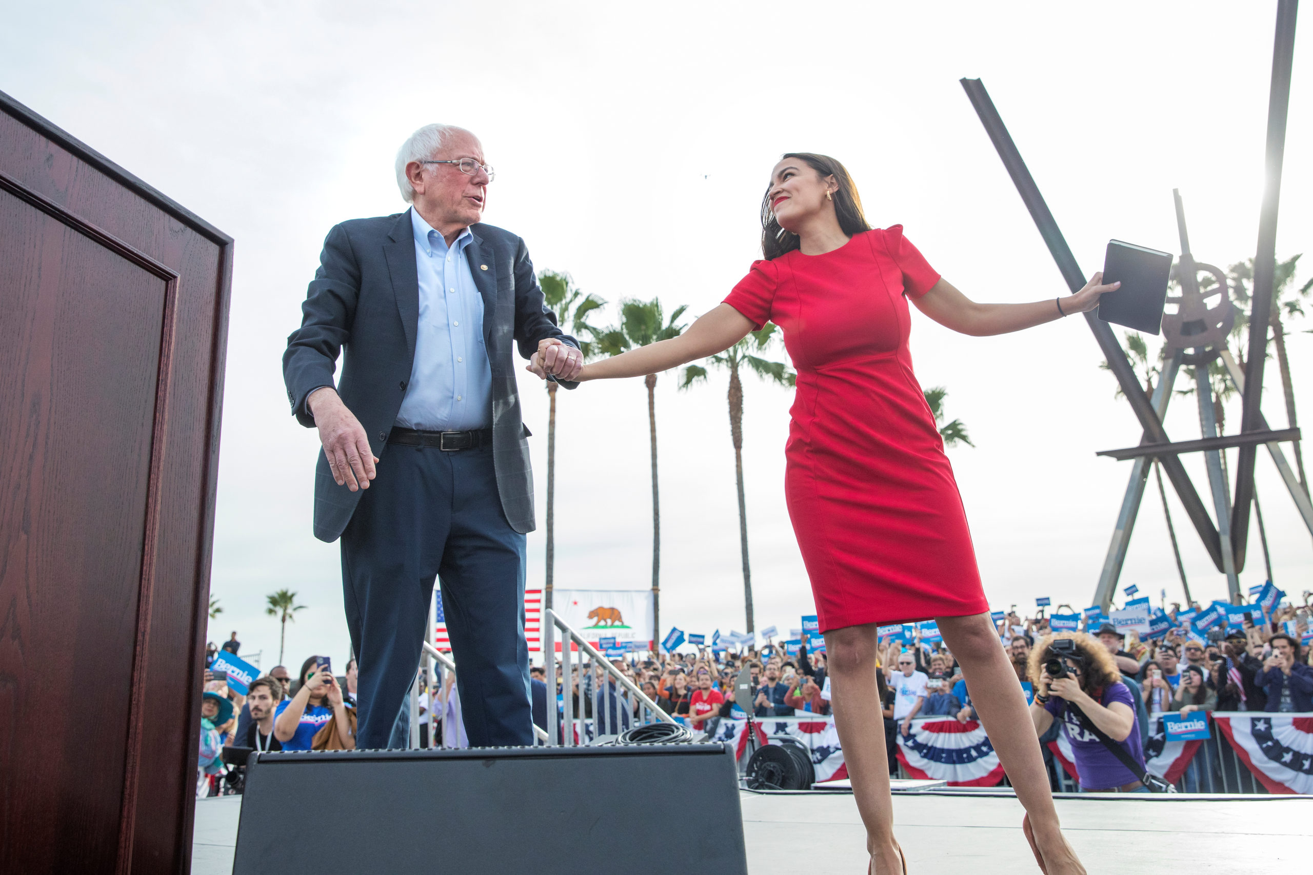 ocasio cortez bernie sanders