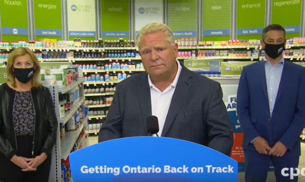 Doug Ford and his cabinet announce flu shot campaign, COVID-19 testing in pharmacies