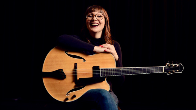 Jocelyn Gould, jazz guitar musician, and Head of Guitars Department at Humber College, wins the JUNO category award of Jazz Album of The Year, Solo. It was her first nomination.
