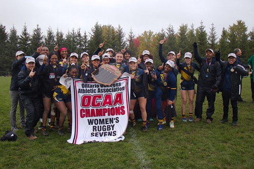 Humber wins women rugby sevens provincial college championship