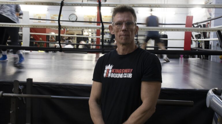 Kelly Korkola, former amateur boxer who was inducted into the Canadian boxing hall of fame at the age of 14, now spends his time giving back to the youth as a trainer.