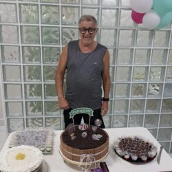 My grandfather, Antonio Alevato, at his 70th birthday party, in 2019.