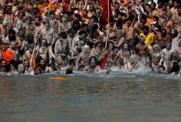 The Kumbh Mela is celebrated in Haridwar, Uttarakhand at full pace.