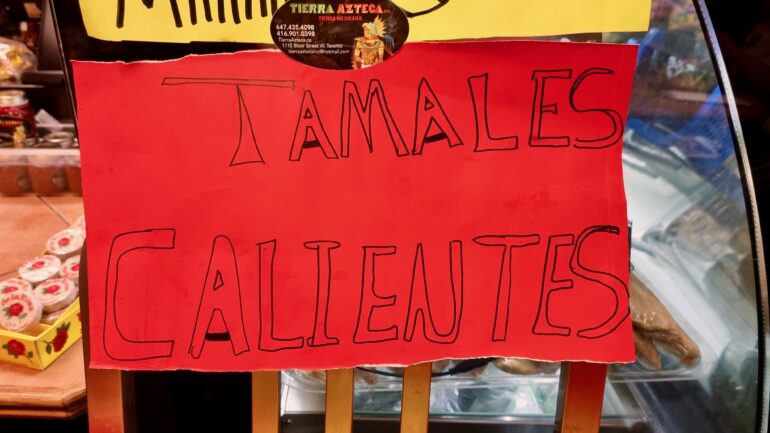 Azteca Restaurant also offers sweet tamales filled with pineapple, strawberry and caramel