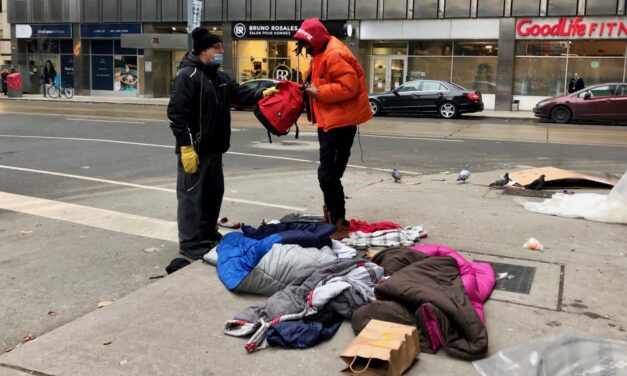 Toronto-based charity is helping  homeless survive the cold this winter