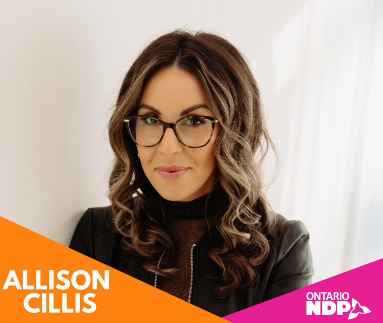 Allison Cillis, Ontario NDP Candidate for Flamborough-Glangrook