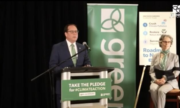 Green party leader Mike Schreiner launches fully coasted platform
