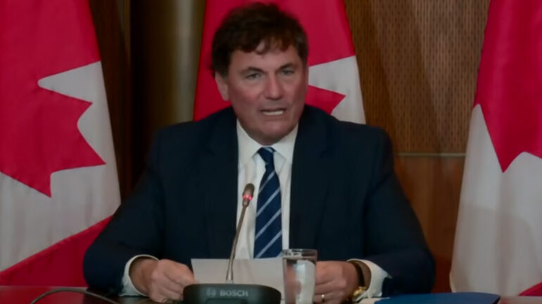 Intergovernmental Affairs Minister Dominic LeBlanc who started the press conference which announced suspending vaccine mandates for travellers and public sector employees.