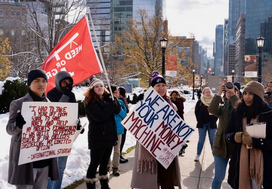 Ontario students protest for fair international student tuition fees