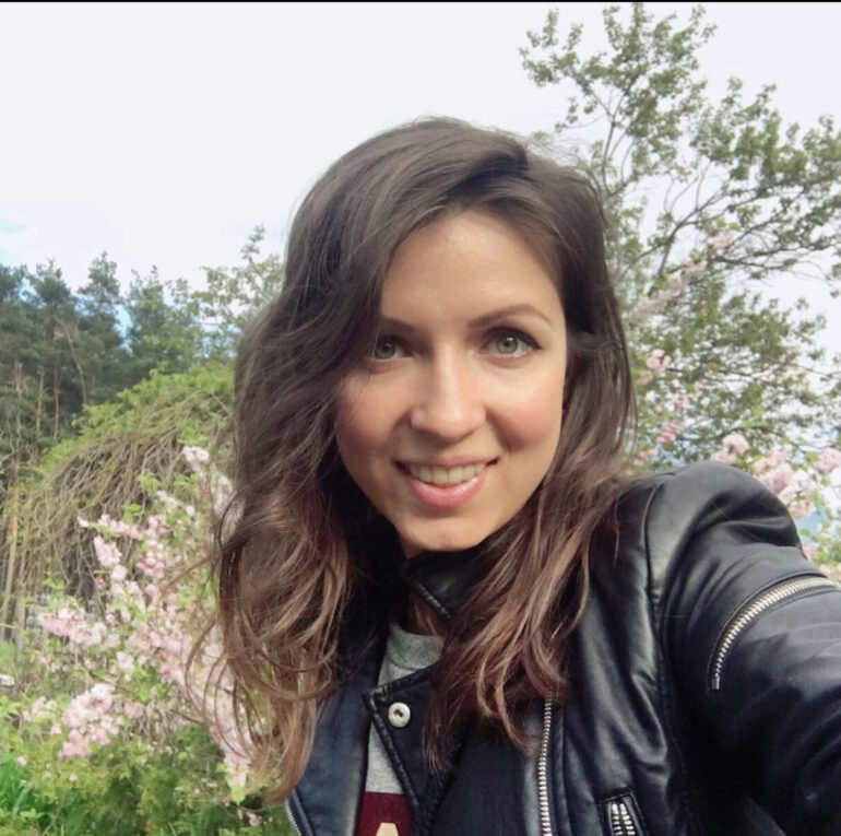 Inna Onishchenko, a Ukrainian newcomer who came to Canada to escape the war in Ukraine.