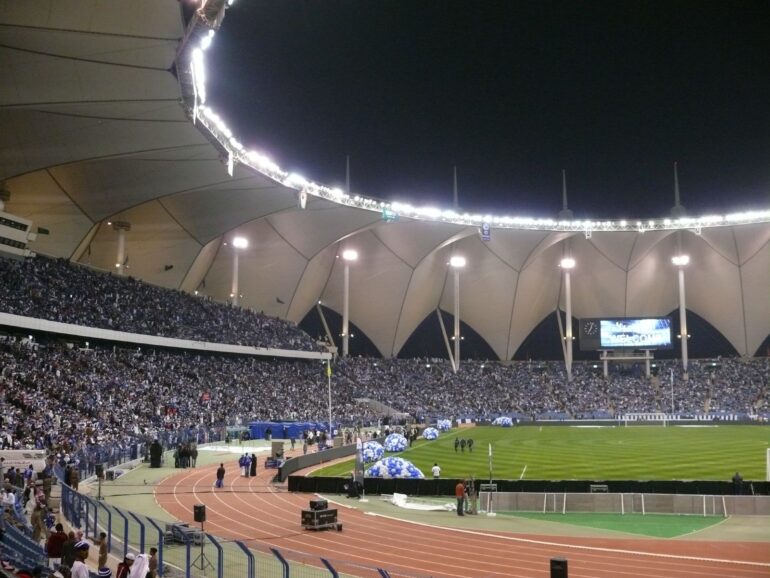 Al Hilal vs Manchester United at the King Fahd International Stadium in Saudi Arabia.