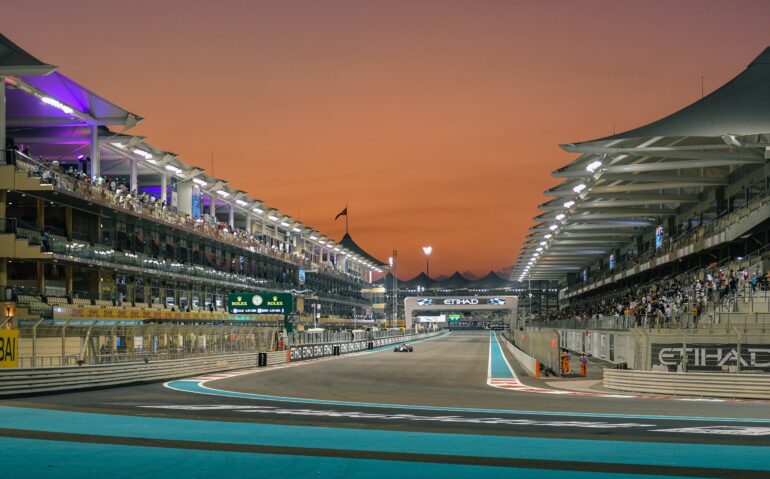 Dubai's luxurious Yas Marina F1 Circuit in the United Arab Emirates.