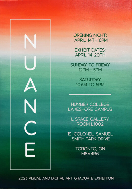 Nuance Exhibition flyer.