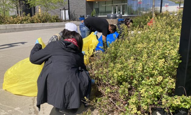 Humber College Students Come Together for First In-Person Campus Clean-Up Day in Three Years