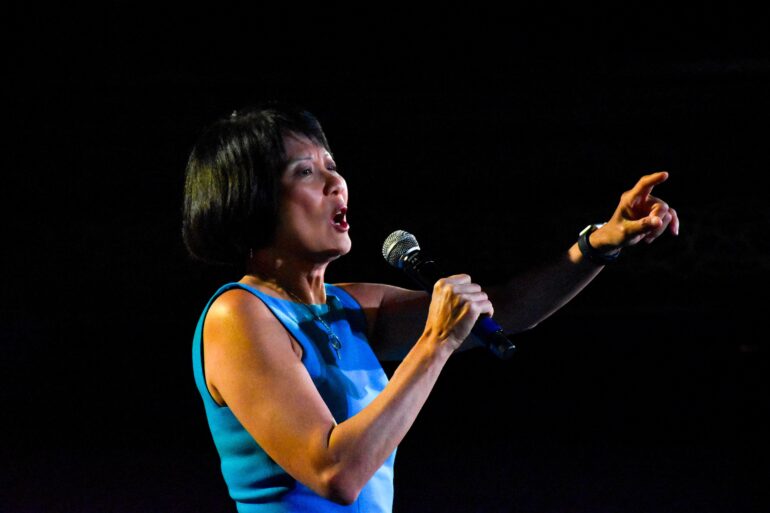The front-runner in the Toronto mayoral election, Olivia Chow, held a rally in The Concert Hall at Church and Yonge in Toronto on Thursday night, June 23, 2023.