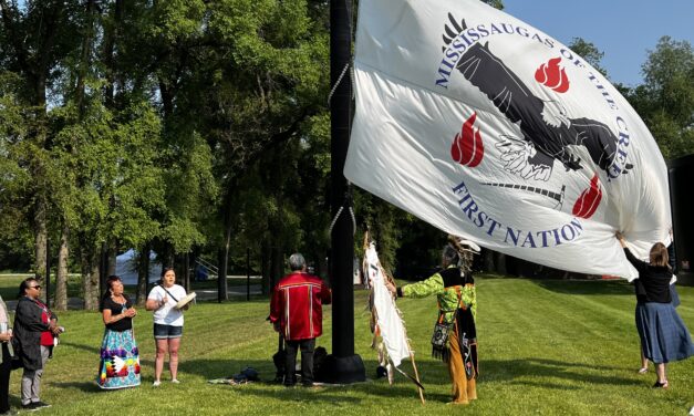 Flag raised as part of Toronto celebrations of National Indigenous People’s Day