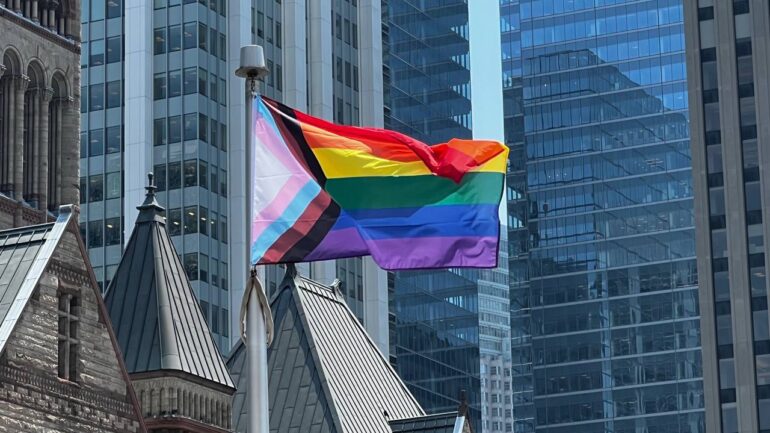 Progress Pride flag raising ceremony celebrated the beginning of Pride Month in Toronto.
June 1, 2023.