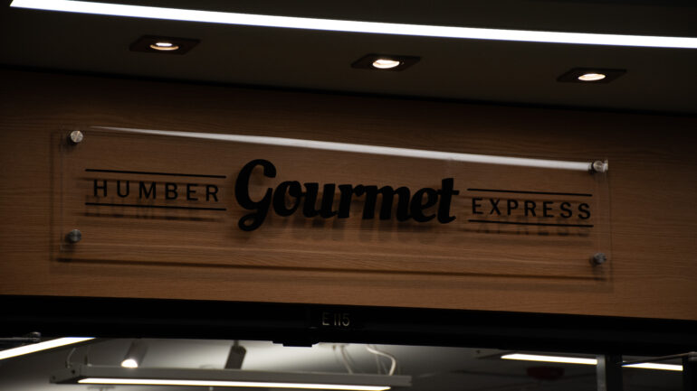 Gourmet Express sign