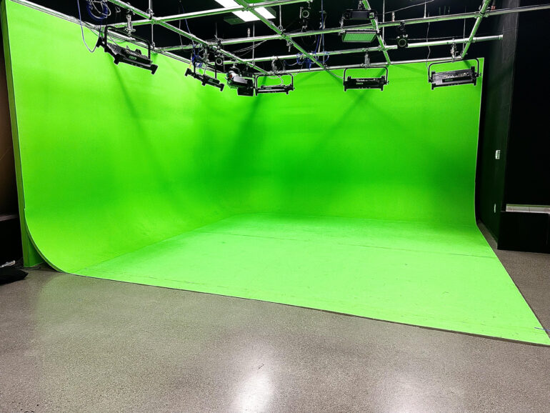 Production room for creating virtual reality at the Barett Centre