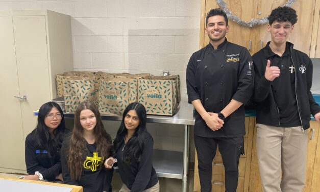 Students volunteer to make meals for families in need