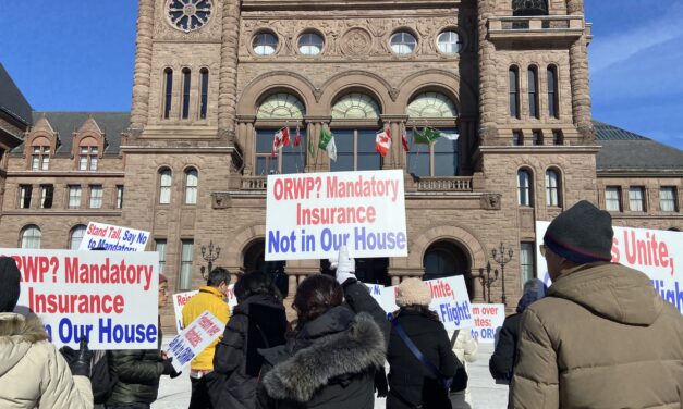 Realtors balk at forced insurance plan in Queen’s Park demo