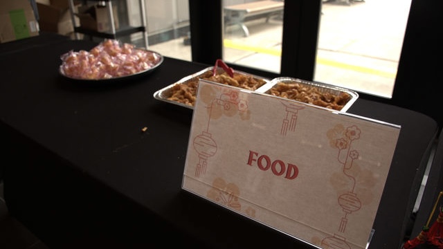 Food table booth