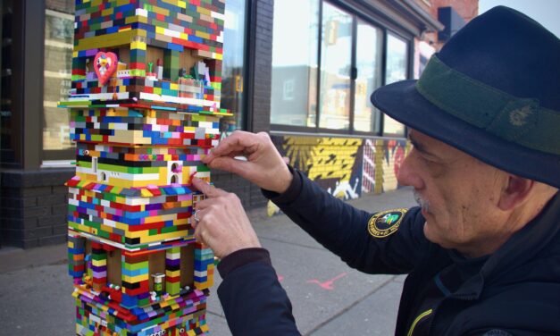 Toronto artist’s work on a city pole is too good to Lego