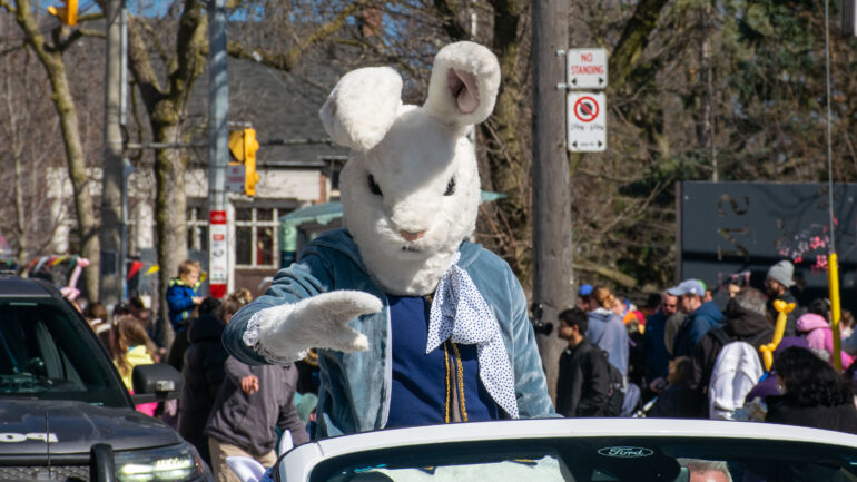 Easter bunny, easter parade, Toronto, Beaches