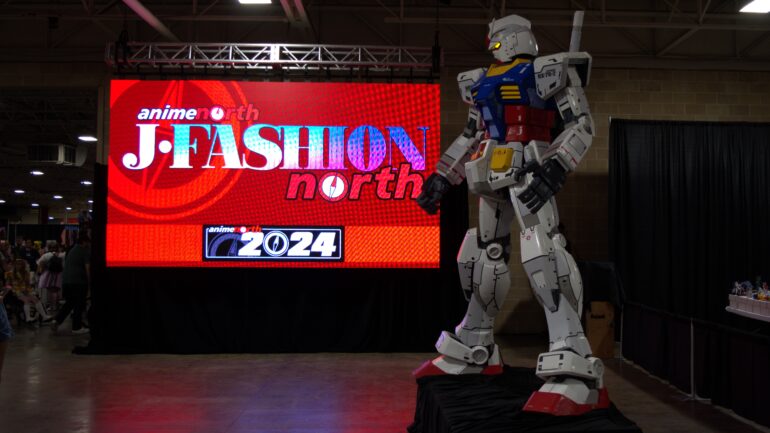 Fans were greeted upon arrival by a fan-favourite character from the popular anime Gundam.