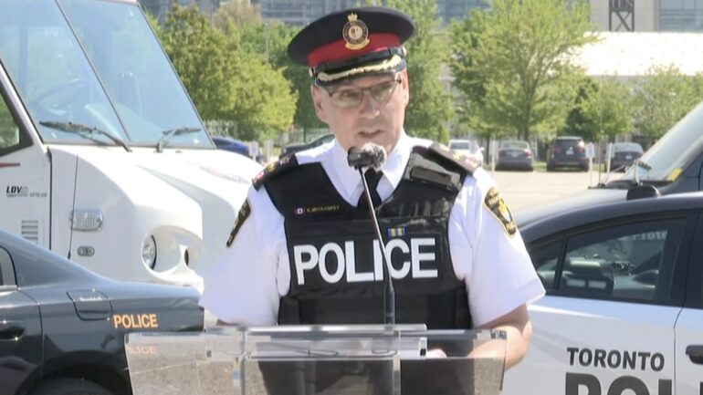 York Police Deputy Chief Kevin McCloskey at ERASE conference at Exhibition Place.