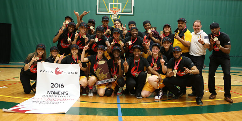 Women's basketball team led by Nofuente clinched the first national title for Humber in 2016.